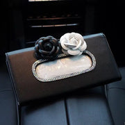 Boîte À Mouchoirs Pour Pare-Soleil Avec Camélias - ConfortVoiture.fr