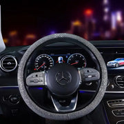 Housse De Volant Bling Avec Strass Argentés D-Shape - ConfortVoiture.fr
