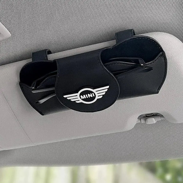 Porte-Lunettes Pare-Soleil BMW Mini Organiseur Noir - ConfortVoiture.fr