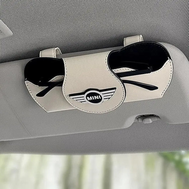 Porte-Lunettes Pare-Soleil BMW Mini Organiseur Noir - ConfortVoiture.fr