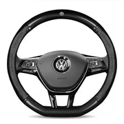 Housse De Volant Cuir Et Carbone Pour VW Volkswagen - ConfortVoiture.fr