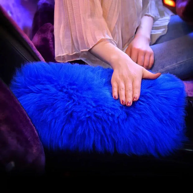 Couvre-Console En Laine Sherpa Véritable Pour Voiture - ConfortVoiture.fr