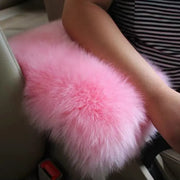 Couvre-Console En Laine Sherpa Véritable Pour Voiture - ConfortVoiture.fr