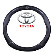 Housse De Volant Carbone Et Cuir Pour Toyota - ConfortVoiture.fr