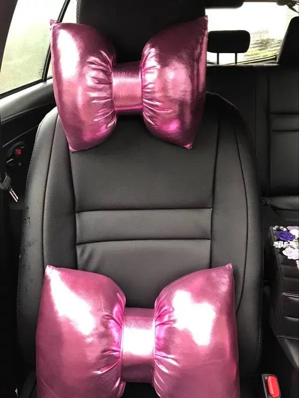 Coussin D'Appui-Tête Rose Bébé Pour Siège Auto - ConfortVoiture.fr