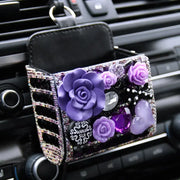 Support Téléphone Voiture Violet Strass - ConfortVoiture.fr