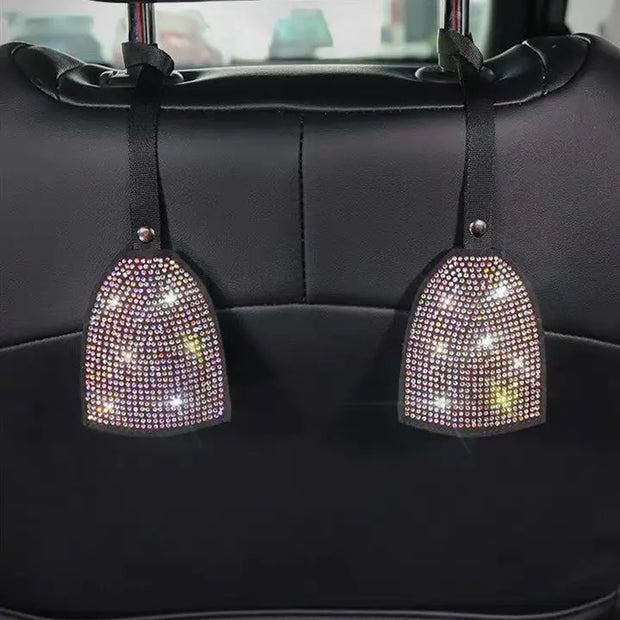 Crochets De Siège Voiture Multicolores à Cristaux - ConfortVoiture.fr