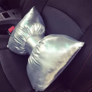 Appui-Tête Et Coussin De Taille Pour Siège Auto Argenté - ConfortVoiture.fr