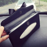 Organiseur Pare-Soleil Pour Mouchoirs Motif Camélia - ConfortVoiture.fr