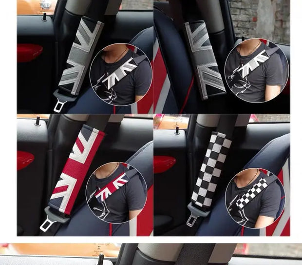 Protège-Ceinture Mini Cooper Confort Velours - ConfortVoiture.fr