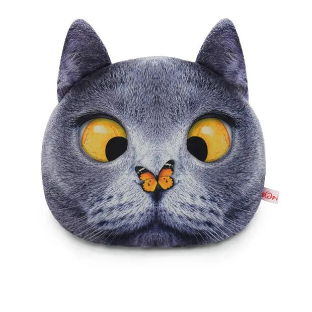 Coussin D'Appui-Tête Motif Chat Pour Siège Auto - ConfortVoiture.fr
