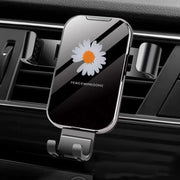 Support Téléphone Ventilation Voiture Motif Floral Daisy - ConfortVoiture.fr