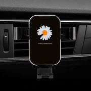 Support Téléphone Ventilation Voiture Motif Floral Daisy - ConfortVoiture.fr
