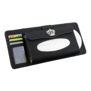 Organiseur Pare-Soleil Voiture Avec Boîte À Mouchoirs Ornée - ConfortVoiture.fr