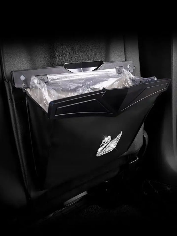 Sac Poubelle Noir Repliable Pour Dossier De Siège Voiture - ConfortVoiture.fr