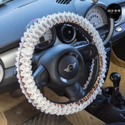 Housse De Volant Léopard Avec Protège-Ceinture Assorti - ConfortVoiture.fr