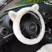 Housse De Volant Fluffy Pour L'Hiver - ConfortVoiture.fr