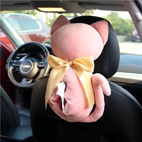 Boîte À Mouchoirs Console Arrière Forme Chat - ConfortVoiture.fr
