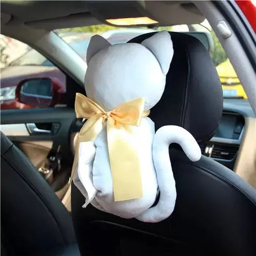 Boîte À Mouchoirs Console Arrière Forme Chat - ConfortVoiture.fr
