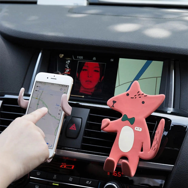 Support Téléphone Voiture Sortie D'Air Design Cartoon GPS - ConfortVoiture.fr