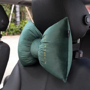 Coussin Appuie-Tête Voiture Velours Soyeux Forme De Noeud - ConfortVoiture.fr