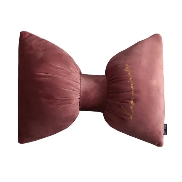 Coussin Appuie-Tête Voiture Velours Soyeux Forme De Noeud - ConfortVoiture.fr