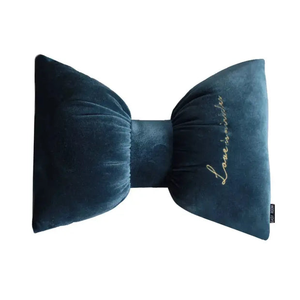 Coussin Appuie-Tête Voiture Velours Soyeux Forme De Noeud - ConfortVoiture.fr