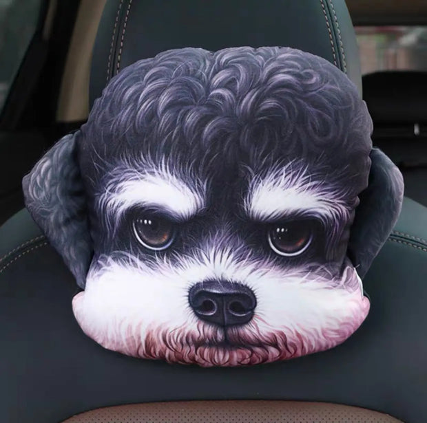Coussin Appuie-Tête De Siège Auto Pour Chien Husky Pug Chihuahua - ConfortVoiture.fr