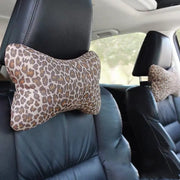 Coussin Appui-Tête Cuir Pour Siège Auto Confort Léopard - ConfortVoiture.fr