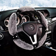 Housse De Volant Fluffy Pour Hiver Douillet Et Chaleureux - ConfortVoiture.fr