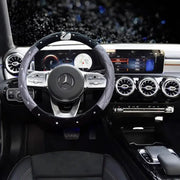 Housse De Volant Velours Doux Avec Cygne Brillant - ConfortVoiture.fr