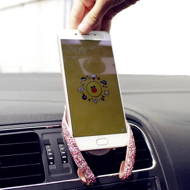 Support Téléphone Voiture Bling M Pour iPhone - ConfortVoiture.fr