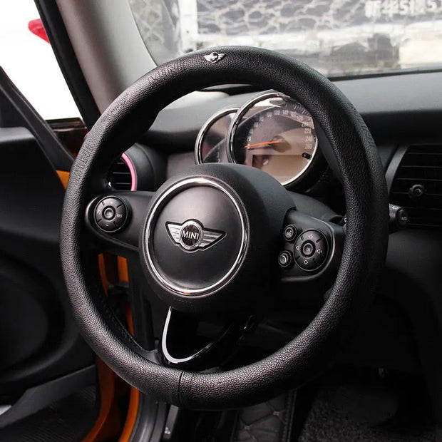 Housse De Volant Cuir Véritable Pour Mini Cooper - ConfortVoiture.fr