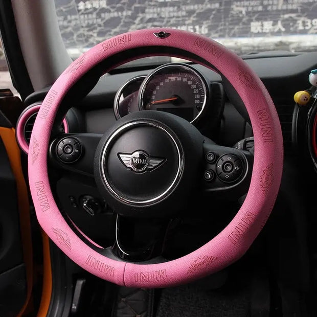 Housse De Volant Cuir Véritable Pour Mini Cooper - ConfortVoiture.fr