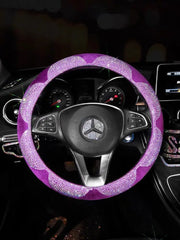 Housse De Volant Strass Fleur Scintillante - ConfortVoiture.fr