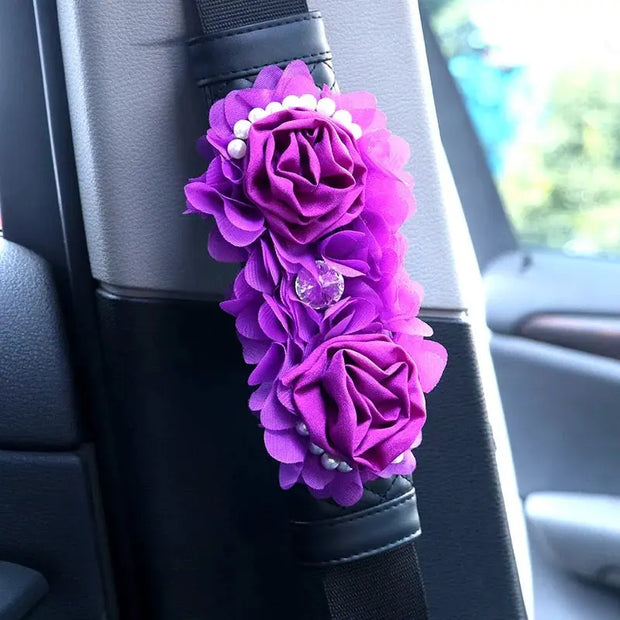 Organiseur De Voiture Fille Avec Boîte À Mouchoirs Violette - ConfortVoiture.fr