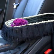 Organiseur De Voiture Fille Avec Boîte À Mouchoirs Violette - ConfortVoiture.fr