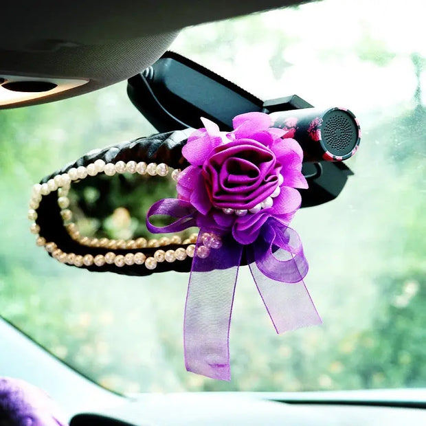 Organiseur De Voiture Fille Avec Boîte À Mouchoirs Violette - ConfortVoiture.fr