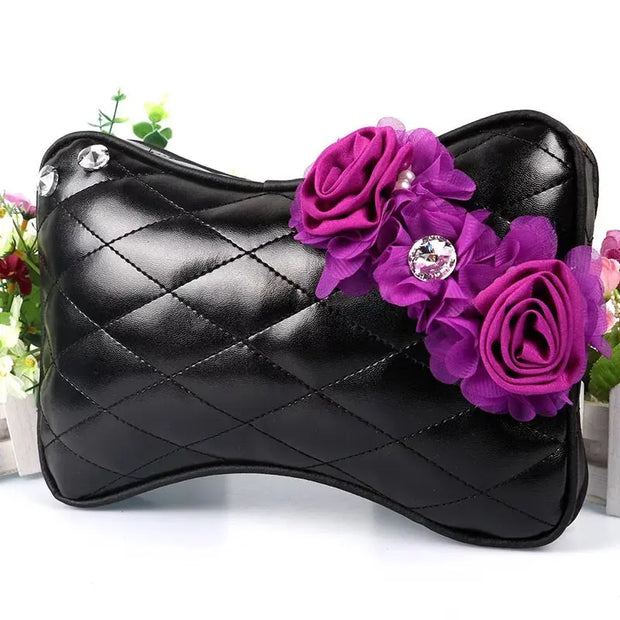 Organiseur De Voiture Fille Avec Boîte À Mouchoirs Violette - ConfortVoiture.fr