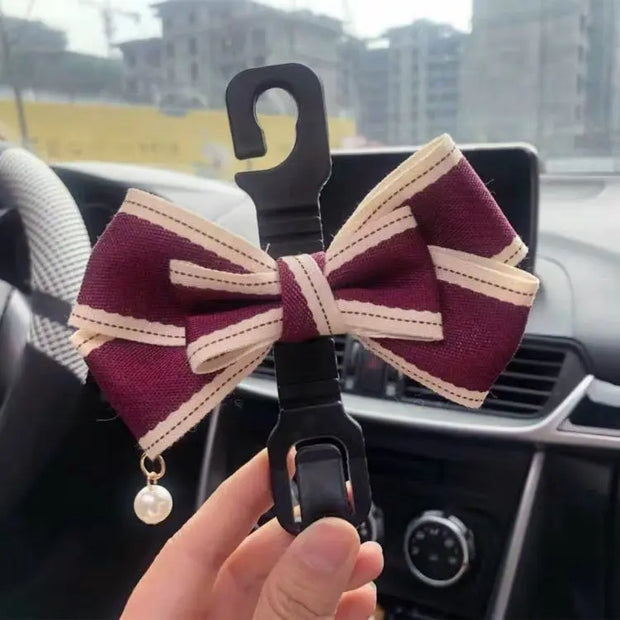 Crochet De Siège Auto Pour Enfant Avec Nœud Décoratif - ConfortVoiture.fr