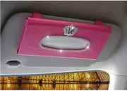 Boîte À Mouchoirs Pare-Soleil Avec Couronne Brillante - ConfortVoiture.fr