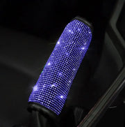 Housse De Volant Bleu Étincelant Accessoire Voiture Bling - ConfortVoiture.fr