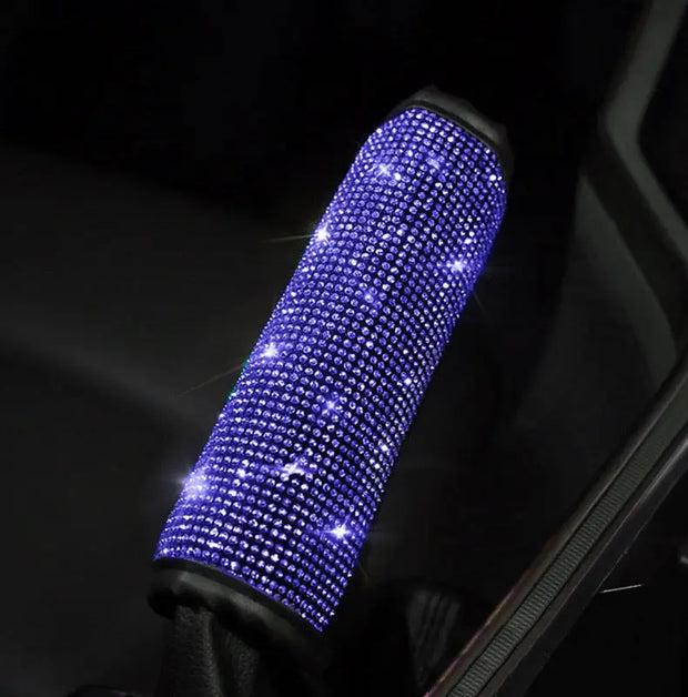 Housse De Volant Bleu Étincelant Accessoire Voiture Bling - ConfortVoiture.fr