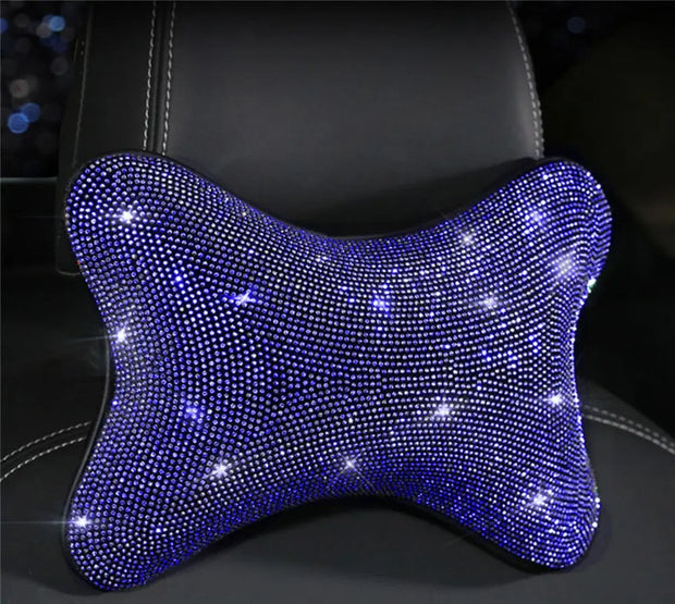 Housse De Volant Bleu Étincelant Accessoire Voiture Bling - ConfortVoiture.fr