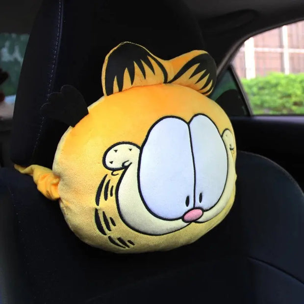 Coussin Appuie-Tête Voiture En Peluche Garfield - ConfortVoiture.fr