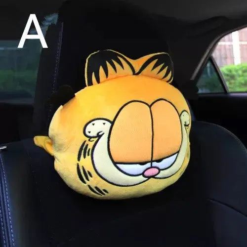 Coussin Appuie-Tête Voiture En Peluche Garfield - ConfortVoiture.fr