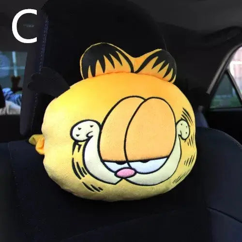 Coussin Appuie-Tête Voiture En Peluche Garfield - ConfortVoiture.fr