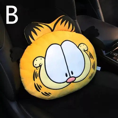 Coussin Appuie-Tête Voiture En Peluche Garfield - ConfortVoiture.fr