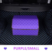 Organiseur De Coffre Pour Voiture Couleur Violette - ConfortVoiture.fr