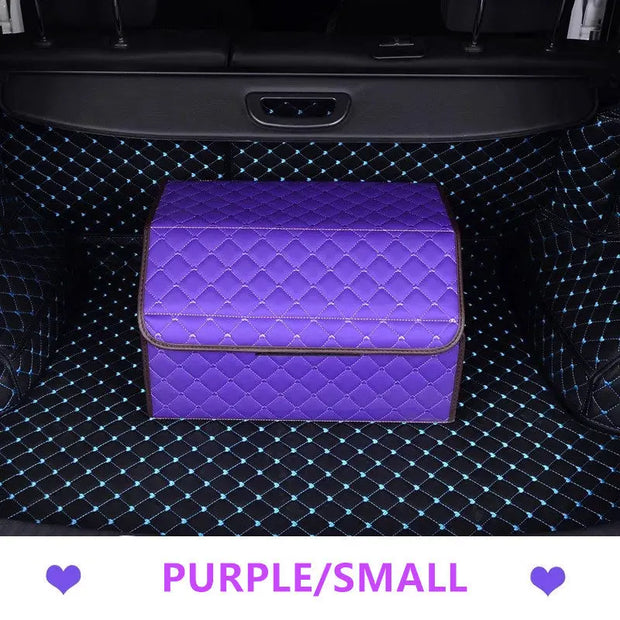 Organiseur De Coffre Pour Voiture Couleur Violette - ConfortVoiture.fr